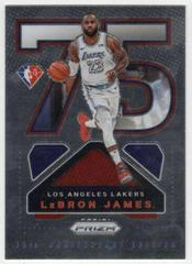 LeBron James #1 Basketball Cards 2021 Panini Prizm NBA 75th Anniversary Logo Prices