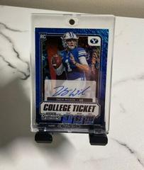 Zach Wilson [Autograph Premium Blue Shimmer] #102 Football Cards 2021 Panini Contenders Draft Picks Prices