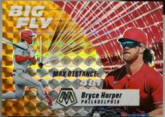 Bryce Harper [Reactive Orange] Baseball Cards 2021 Panini Mosaic Big Fly Prices