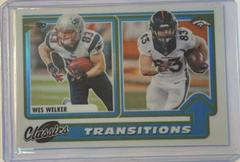Wes Welker [Blue] Football Cards 2022 Panini Classics Transitions Prices