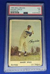 Maury Wills #20 Baseball Cards 1960 Bell Brand Dodgers Prices