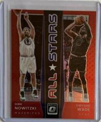 Dirk Nowitzki, Dwyane Wade [Red] Basketball Cards 2021 Panini Donruss Optic All Stars Prices