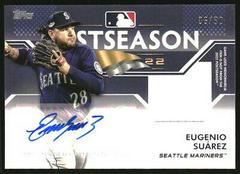 Eugenio Suarez Baseball Cards 2023 Topps Postseason Performance Autograph Relics Prices