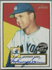 Johnny Sain Baseball Cards 2001 Topps Heritage Autographs Prices
