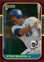 Steve Balboni #199 Baseball Cards 1987 Donruss Opening Day Prices