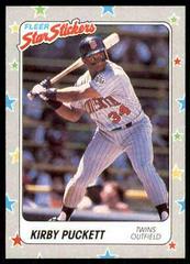 Kirby Puckett Baseball Cards 1988 Fleer Star Stickers Prices