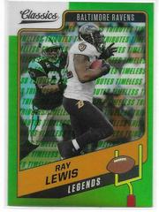 Ray Lewis [Timeless Tributes Green] Football Cards 2021 Panini Classics Prices