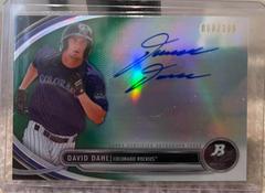David Dahl [Green Refractor] Baseball Cards 2013 Bowman Platinum Autograph Prospects Prices