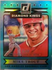 Mike Trout [Season Stat Line] #13 Baseball Cards 2015 Donruss Prices