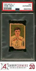 'Babe' Ruth [Hand Cut] Baseball Cards 1923 W515 1 Prices
