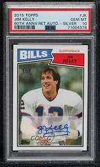 Jim Kelly [Silver] #JK Football Cards 2015 Topps 60th Anniversary Retired Autograph Prices