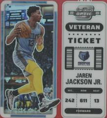 Jaren Jackson Jr. [Red] #10 Basketball Cards 2022 Panini Contenders Optic Veteran Ticket Autograph Prices