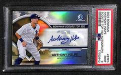 Anthony Volpe [Refractor] Baseball Cards 2023 Bowman Chrome Rookie Autographs Prices