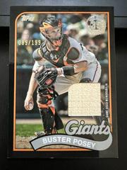 Buster Posey [Black] #89BR-BP Baseball Cards 2024 Topps 1989 Relic Prices