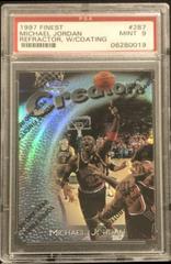 Michael Jordan [Refractor w Coating] Basketball Cards 1997 Finest Embossed Prices