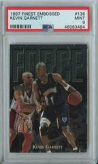 Kevin Garnett #136 Basketball Cards 1997 Finest Embossed Prices