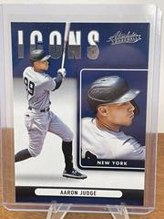 Aaron Judge #I-6 Baseball Cards 2022 Panini Absolute Icons Prices