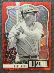 Babe Ruth [Red Velocity] #OS-1 Baseball Cards 2021 Panini Prizm Old School Prices