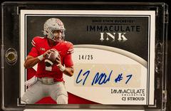 CJ Stroud [Blue] #IN-CJS Football Cards 2022 Panini Immaculate Collegiate Ink Autographs Prices