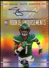 Ahmad 'Sauce' Gardner #RE-AG Football Cards 2022 Panini Illusions Rookie Endorsements Autographs Prices