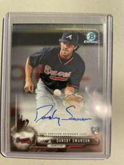 Dansby Swanson [Chrome Refractor] Baseball Cards 2017 Bowman Rookie Autographs Prices