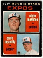 Expos Rookies [C. Mashore, E. McAnally] Baseball Cards 1971 O Pee Chee Prices