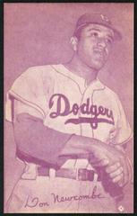 Don Newcombe [Red Tint] #16 Baseball Cards 1953 Canadian Exhibits Prices