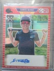Samuel Munoz [Red] #PS-SM1 Baseball Cards 2021 Pro Set Autographs Prices