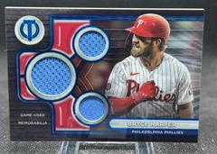 Bryce Harper [Blue] #TTR-BH Baseball Cards 2024 Topps Tribute Triple Relic Prices