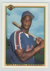 Darryl Strawberry #141 Baseball Cards 1990 Bowman Tiffany Prices