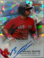 Rafael Devers [Atomic Refractor] #RD Baseball Cards 2015 Bowman's Best of Autographs Prices