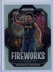 Keyonte George [Silver] #14 Basketball Cards 2023 Panini Prizm Draft Picks Fireworks Prices