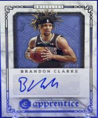 Brandon Clarke Basketball Cards 2020 Panini Chronicles Apprentice Signatures Prices