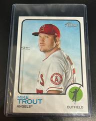 Mike Trout Baseball Cards 2022 Topps Heritage Oversized 1973 Boxtopper Prices