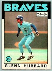 Glenn Hubbard #112 Baseball Cards 1986 O Pee Chee Prices