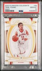 Trae Young [Gold] #30 Basketball Cards 2022 Panini Flawless Collegiate Prices