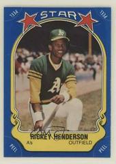 Rickey Henderson #54 Baseball Cards 1981 Fleer Star Stickers Prices