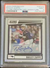 Bailey Zappe [Signature] #SP-310 Football Cards 2022 Panini Chronicles Score Premium Rookies Prices
