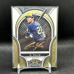 Christian Yelich [Gold Ink] #PPA-CY Baseball Cards 2023 Topps Tier One Prime Performers Autographs Prices