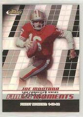 Joe Montana [Black Refractor] Football Cards 2008 Topps Finest Moments Prices