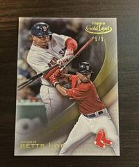 Mookie Betts [Class 1 5x7 Gold] #38 Baseball Cards 2016 Topps Gold Label Prices