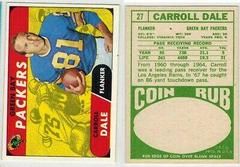 Carroll Dale Football Cards 1968 Topps Prices