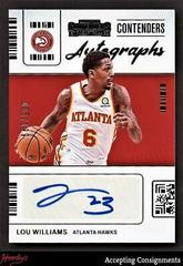 Lou Williams #CA-LWL Basketball Cards 2021 Panini Contenders Contenders Autographs Prices