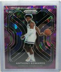 Anthony Edwards [Purple Ice Prizm] Basketball Cards 2020 Panini Prizm Prices