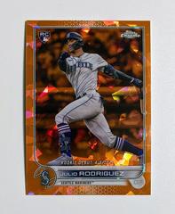 Julio Rodriguez [Orange] #US62 Baseball Cards 2022 Topps Chrome Update Sapphire Prices
