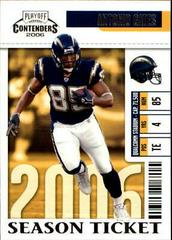 Antonio Gates #78 Football Cards 2006 Playoff Contenders Prices