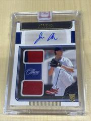 Joe Ryan [Gold] Baseball Cards 2022 Panini Three and Two Rookie Dual Jersey Autographs Prices