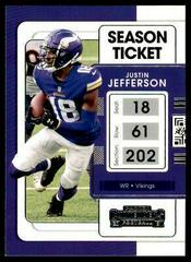 Justin Jefferson #63 Football Cards 2021 Panini Contenders Prices