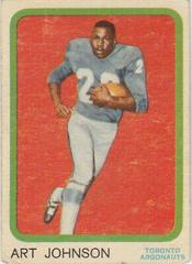 Art Johnson Football Cards 1963 Topps CFL Prices
