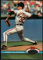 Mark Williamson #20 Baseball Cards 1991 Stadium Club Prices
